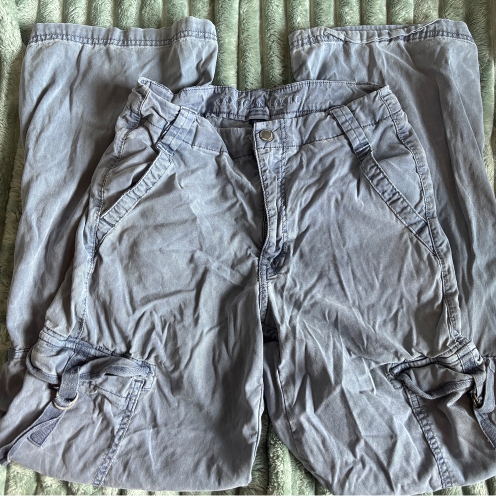 American Eagle Blue Cargo Pants